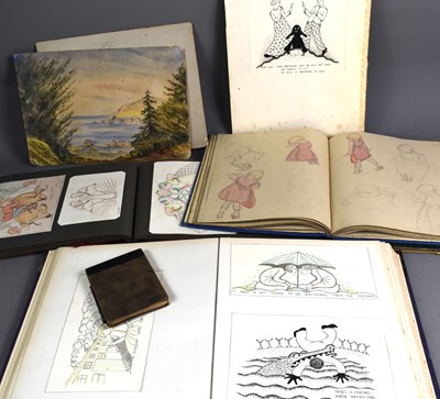 Lot 272 - A collection of sketch books containing...