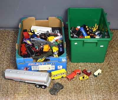 Lot 308 - A large group of vintage diecast vehicles to...