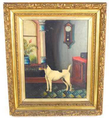 Lot 83 - A 20th century oil on board painting depicting...