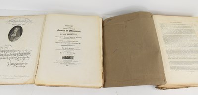 Lot 265 - History of the Ancient Noble Family of Marmyun;...