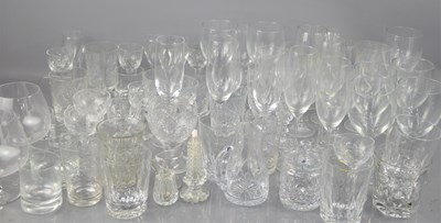 Lot 137 - A large group of crystal wine, champagne and...