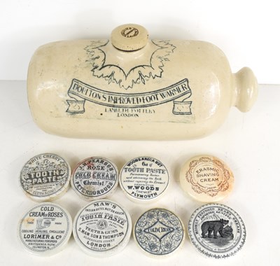 Lot 194 - A group of 19th century pot lids to include...