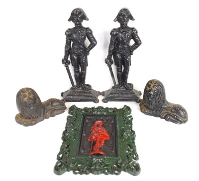 Lot 299 - A 19th century decorative cast iron wall...