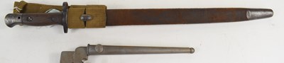 Lot 290 - A WWI era British 1907 pattern bayonet and...