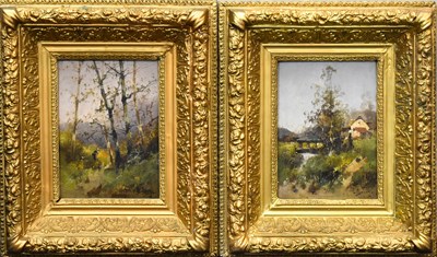 Lot 53 - Eugene Galien Laloue (1854-1941): Figure in...