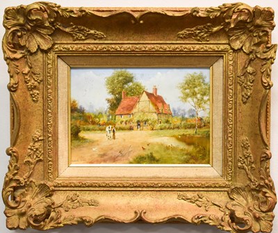 Lot 10 - Richard Sim (20th century): Country Cottage...