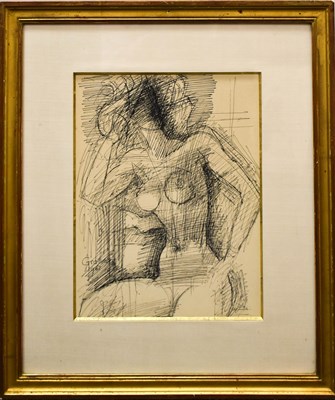 Lot 54 - Marcel Gromaire (1892-1971)Nude Study, India...