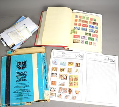 Lot 277 - Two stamp albums containing Victorian and...