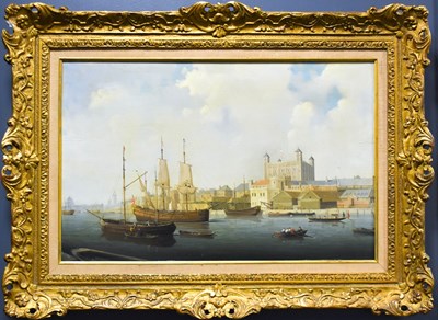 Lot 50 - A 19th century style oil on board, depicting...