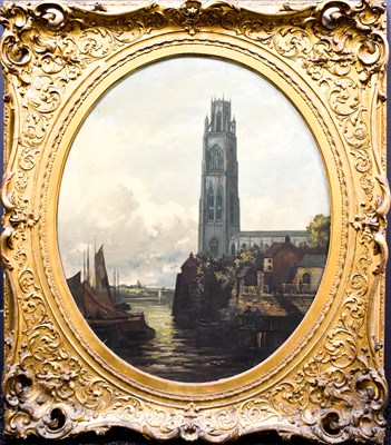 Lot 47 - A 19th century oil on canvas initialled JEB,...