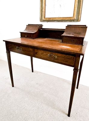 Lot 383 - A 19th century Edwardian mahogany ladies...