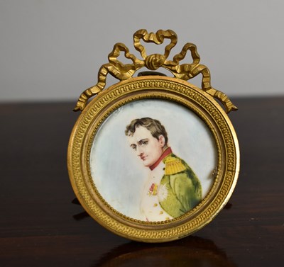 Lot 79 - A 19th century French miniature portrait of...