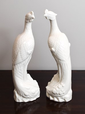 Lot 180 - A pair of French 'Blanc de Chine' porcelain...