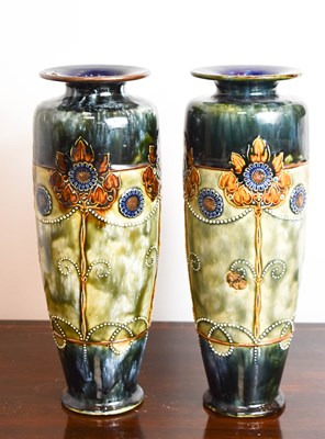 Lot 192 - A pair of Royal Doulton Art Deco period...