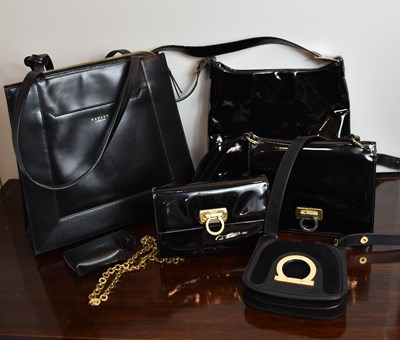 Lot 152 - A group of handbags to include Ferragamo black...