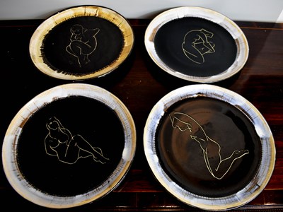 Lot 187 - A set of four Claude Vayssier for Atelier...