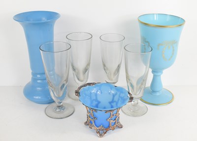 Lot 230 - A set of four early 20th century glass rummers,...