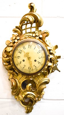 Lot 244 - A French 19th century style wall clock, with...