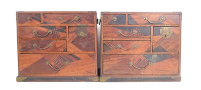 Lot 238 - A pair of Japanese Meji period, table cabinets...