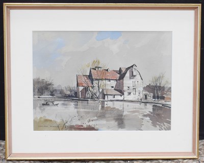 Lot 94 - Rowland Hilder (1905-1993): River landscape...