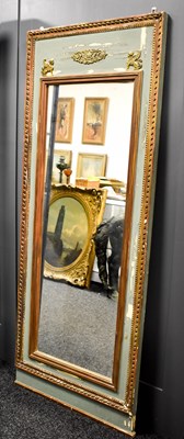 Lot 315 - An Antique French Empire style hall mirror,...