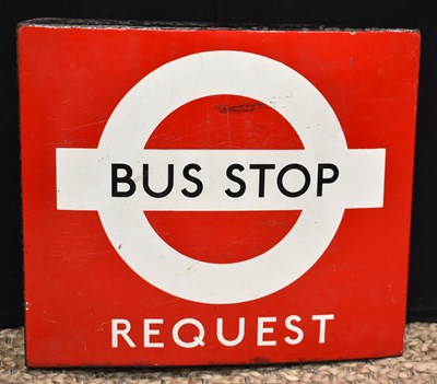 Lot 94 - Enamel Signs: A vintage London Transport "Bus...