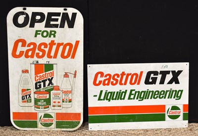 Lot 167 - Two vintage Castrol signs, comprising Castrol...