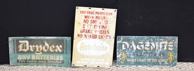Lot 152 - Two vintage Drydex "Dry Batteries" aluminium...