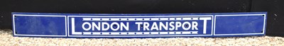 Lot 119 - Enamel Signs: A vintage "London Transport"...