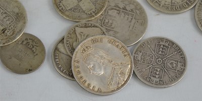 Lot 190 - A group of Queen Victoria silver half crowns...