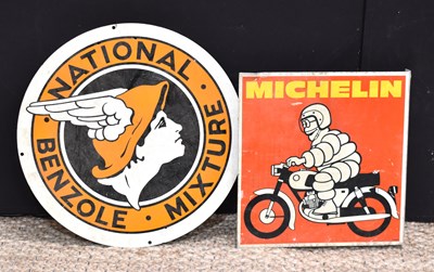 Lot 165 - A vintage double sided "Michelin" advertising...