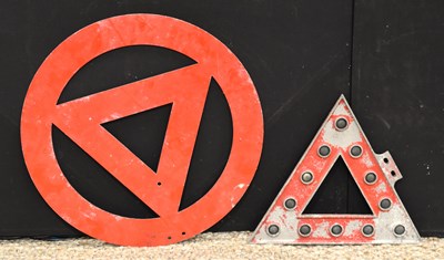 Lot 163 - A vintage Royal Automobile Club aluminium...