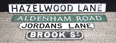 Lot 149 - A group of four vintage street name signs...