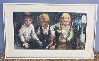 Lot 103 - Donald McIntyre (1923-2009): Portrait of three...