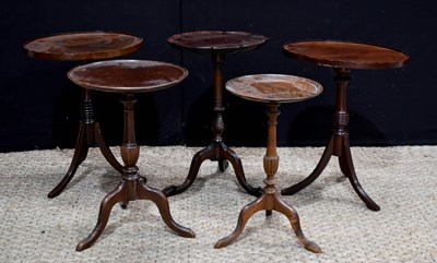Lot 338 - A group of 19th century and later wine tables,...