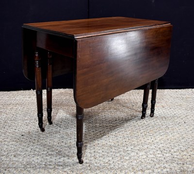 Lot 352 - A 19th century dropleaf table, with bamboo...