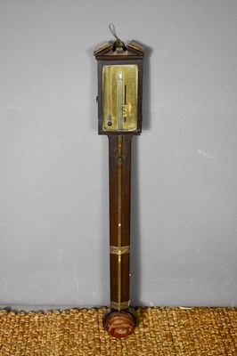 Lot 247 - An early 19th century mahogany cased stick...