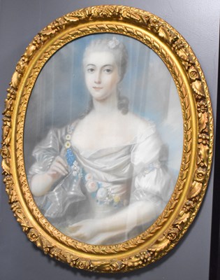 Lot 56 - A 19th century French portrait of a young...