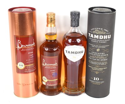 Lot 363 - Two bottles of Speyside single malt Scotch...