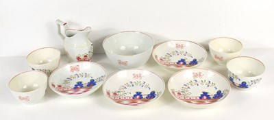 Lot 246 - A late 18th century porcelain part tea set,...