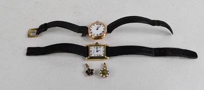 Lot 463 - A Circadian gold cased ladies wristwatch of...