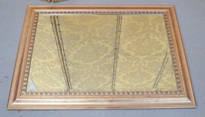 Lot 285 - A modern wall mirror painted silver / gold