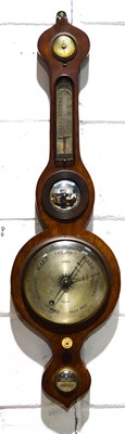 Lot 245 - A 19th century wheel barometer by Atkin of Alford