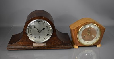 Lot 244 - Two retro mantle clocks, one bearing...