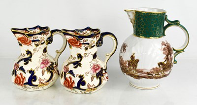 Lot 143 - A pair of Masons Ironstone jugs, and a 19th...