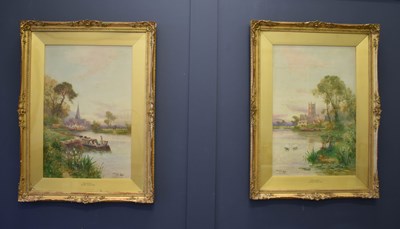 Lot 360 - Stuart Lloyd (19th century): Boating scenes in...