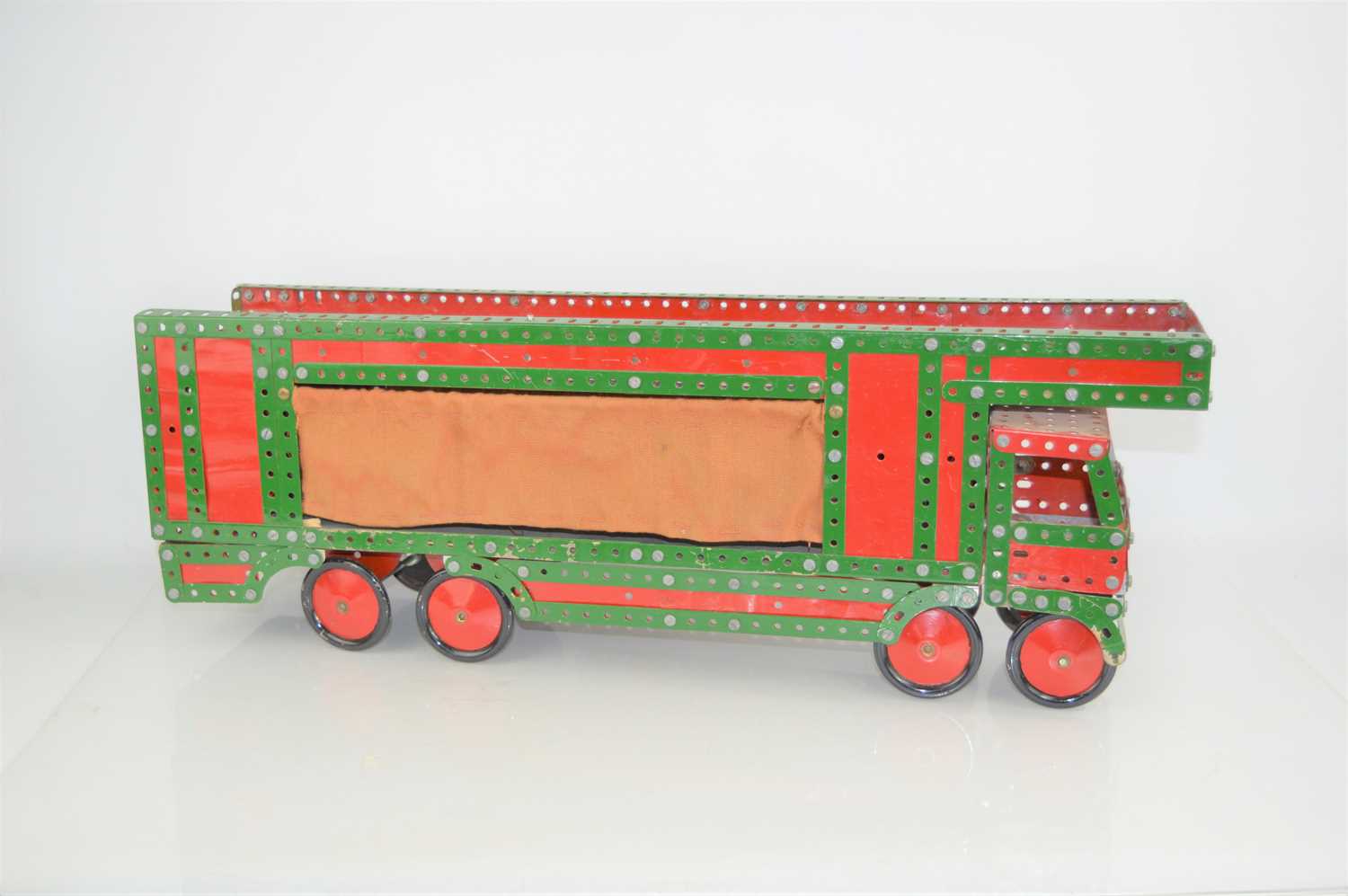 Lot 78 - A vintage Meccano curtain sided lorry