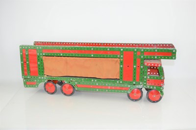 Lot 78a - A vintage Meccano curtain sided lorry