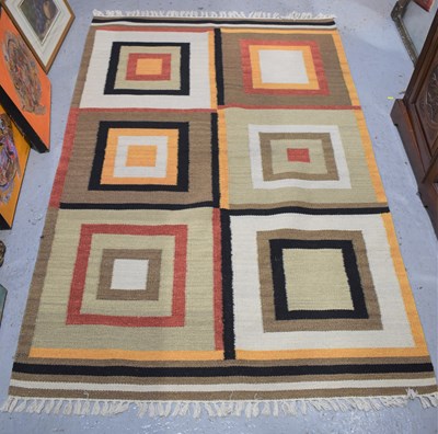 Lot 386a - A geometric patterned Kelim rug