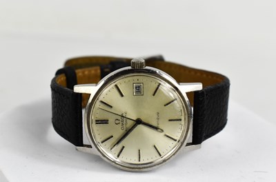 Lot 417 - An Omega Geneve automatic wristwatch, silvered...